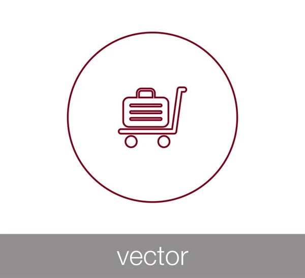 Shopping cart icon — Stock Vector