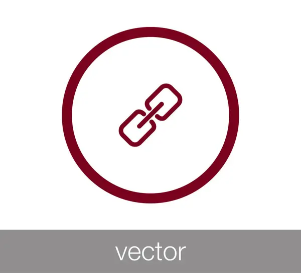 Enlace icono web . — Vector de stock