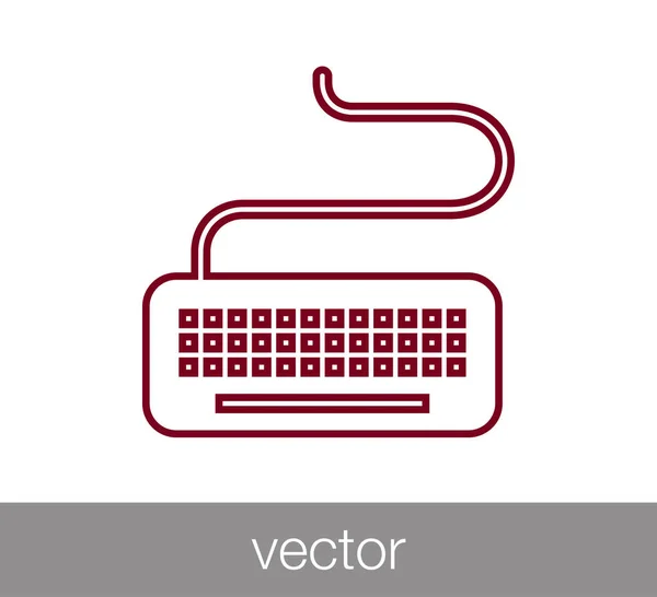 Computer keyboard icon — Stock Vector