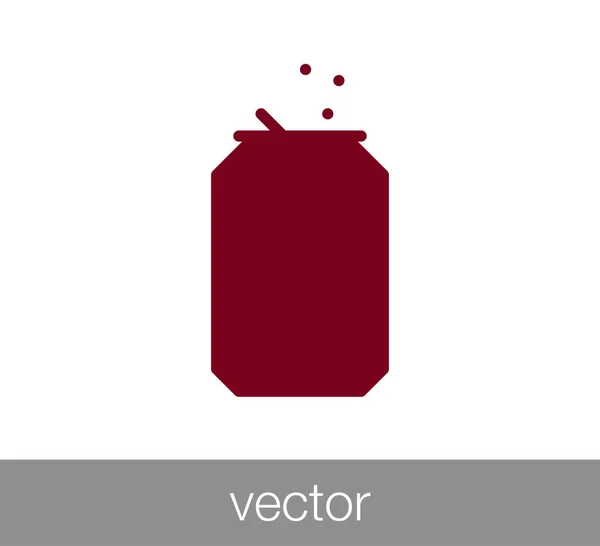 Diseño del icono de soda — Vector de stock