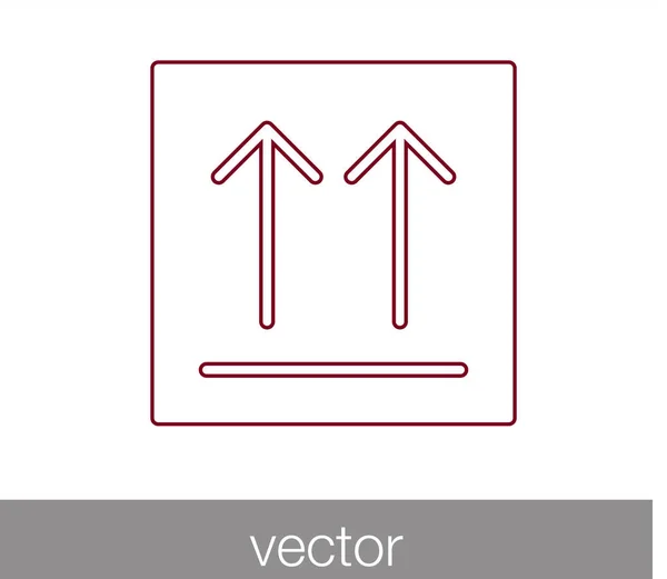 Icono de caja de carga — Vector de stock