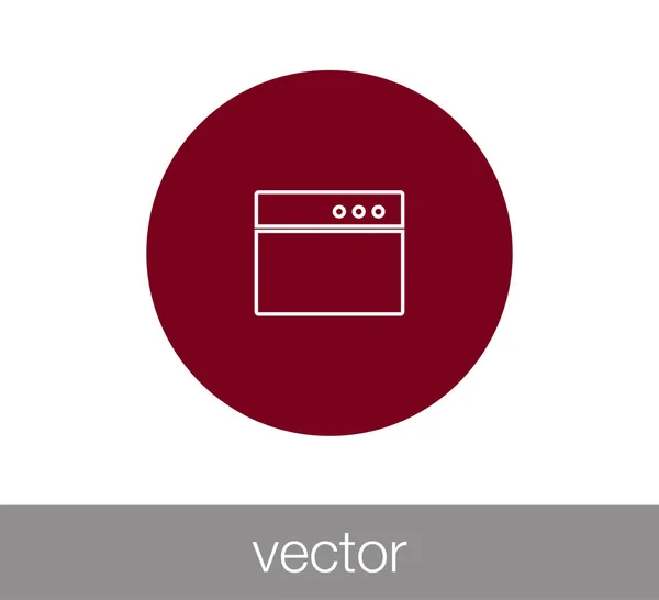 Ícone da janela. Ícone de programação. Ícone de codificação. Ícone de janela de código. Br — Vetor de Stock