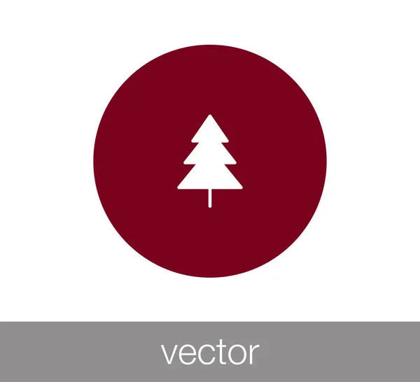 Árbol icono web . — Vector de stock