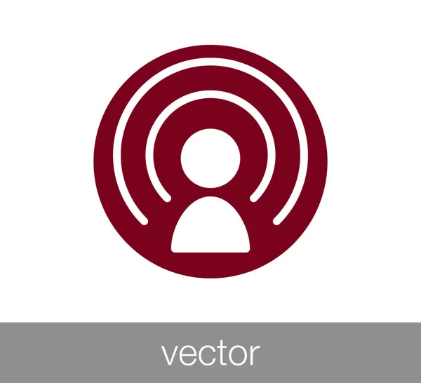 Antenna web icon. — Stock Vector