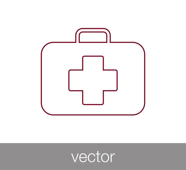 Elsősegély csomag ikon — Stock Vector
