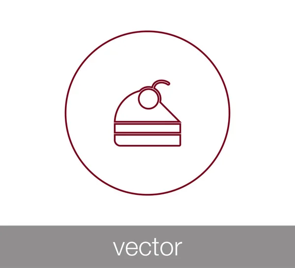 Design dell'icona della torta — Vettoriale Stock