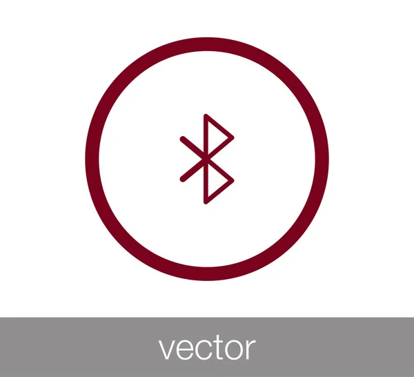 Ilustración icono del bluetooth . — Vector de stock