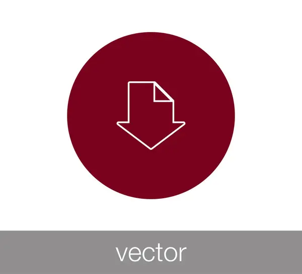 Web download pictogram — Stockvector