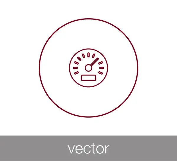 Speedometer web icon. — Stock Vector