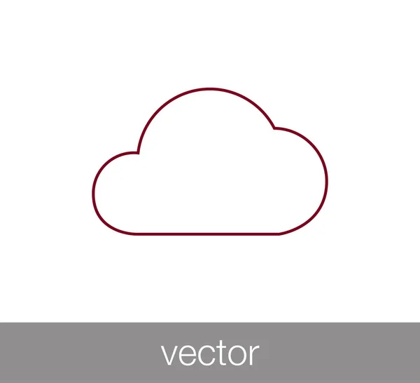 Cloud Web-Ikone. — Stockvektor