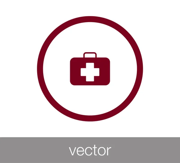 First aid kit icon — Stock Vector