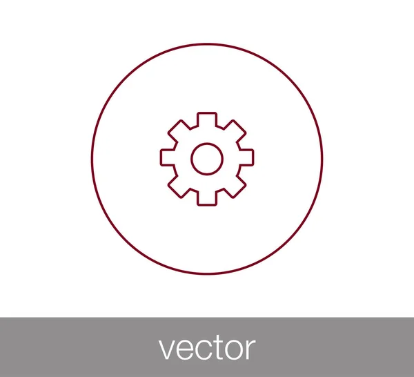 Cogwheel icono web . — Vector de stock
