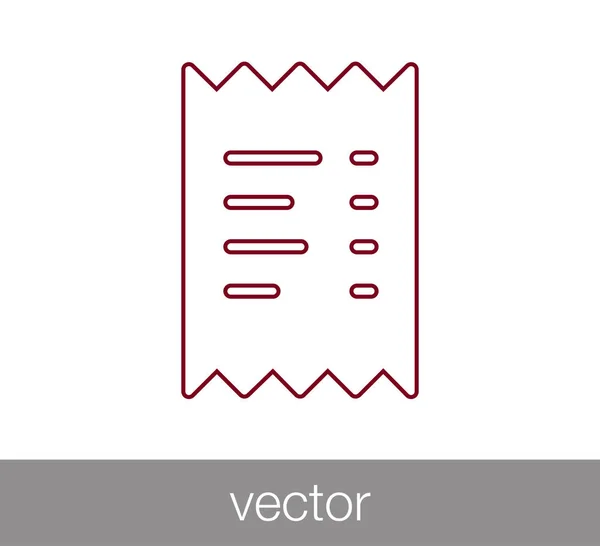 Ikonen för inköpslista. — Stock vektor