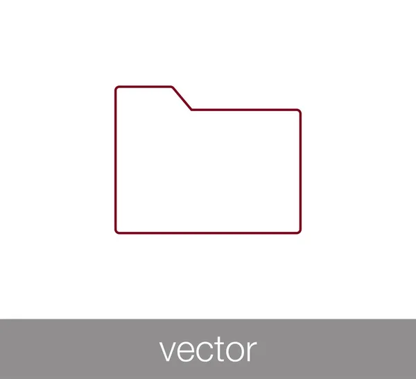 Eenvoudige mappictogram — Stockvector