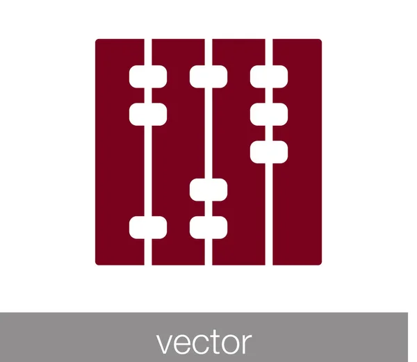 Ícone plano da calculadora — Vetor de Stock