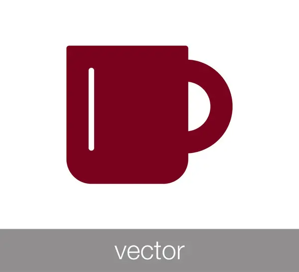 Diseño del icono de la taza — Vector de stock