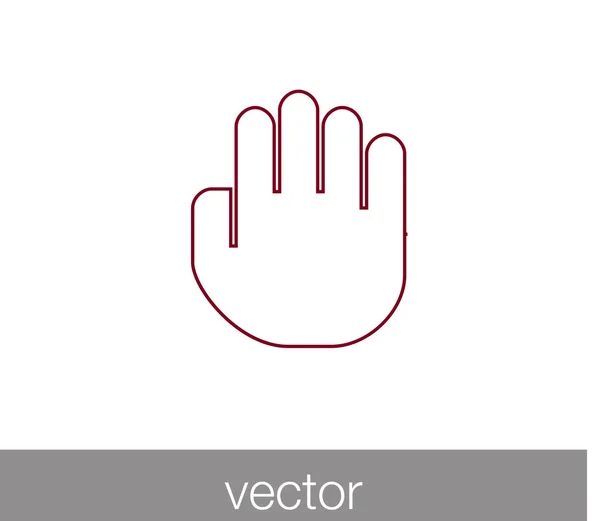 Toca el icono del gesto — Vector de stock