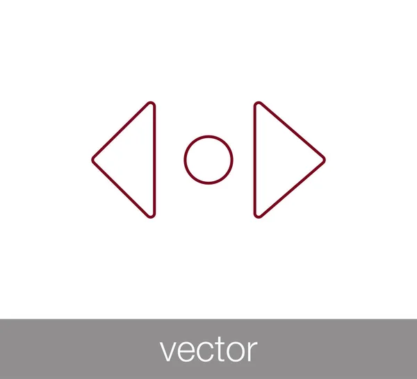 Jednoduché ikony posun — Stockový vektor