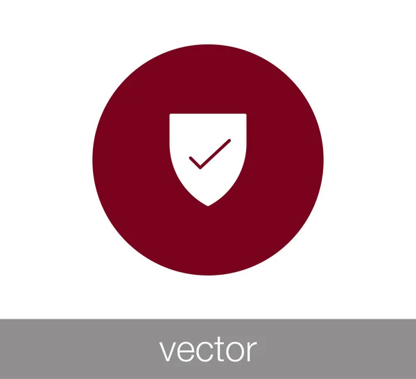 Marca de verificación icono . — Vector de stock