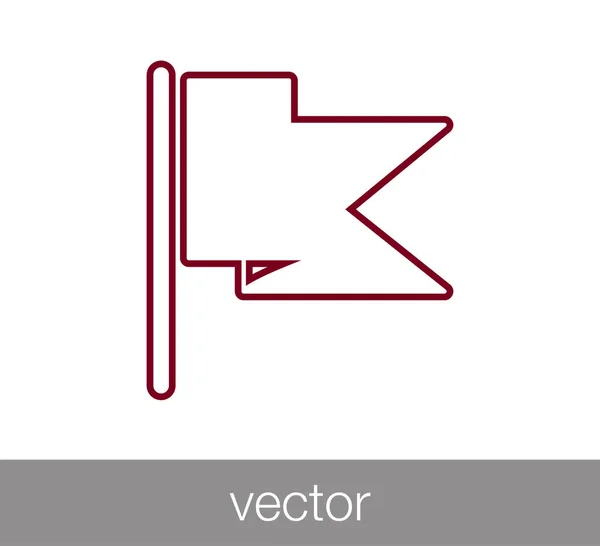 Простой значок закладки — стоковый вектор