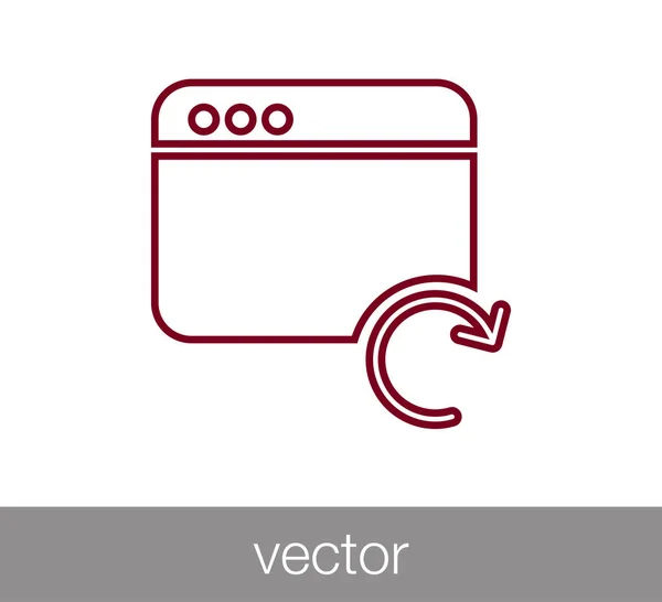 Window icon. Programming icon. Coding icon. Code window icon. Br — Stock Vector