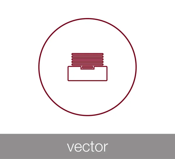 Archive Icône plate — Image vectorielle