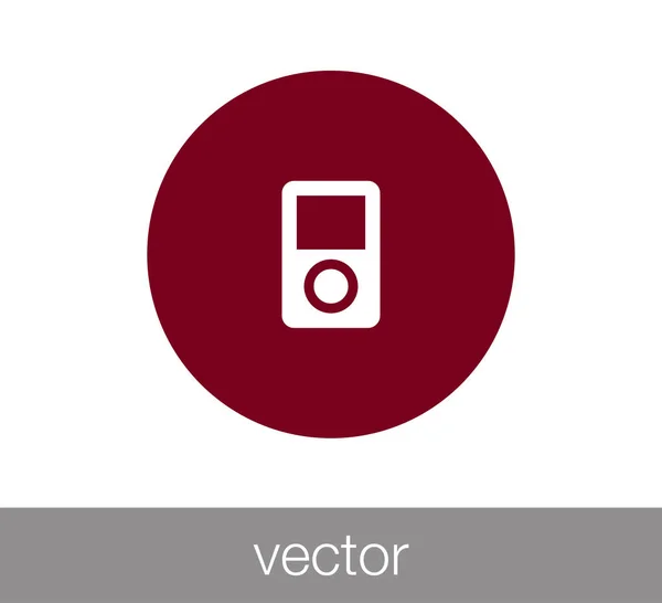 Icono del reproductor Mp-3 — Vector de stock