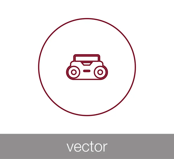 Radio web icon — Stock Vector