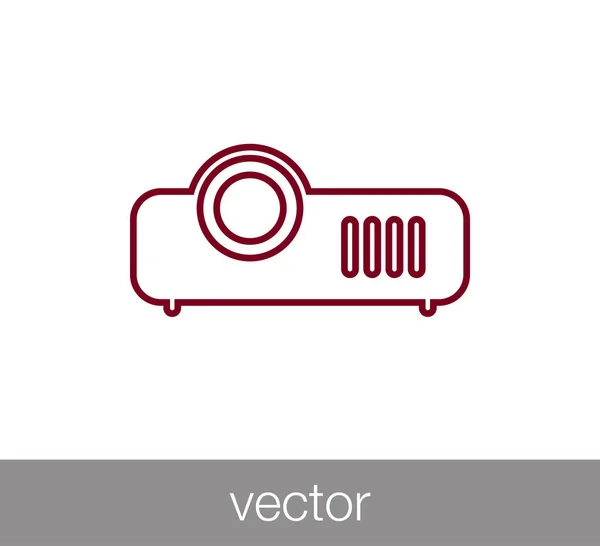 Conception de l'icône du projecteur — Image vectorielle
