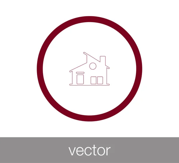 Home icon. House icon. — Stock Vector