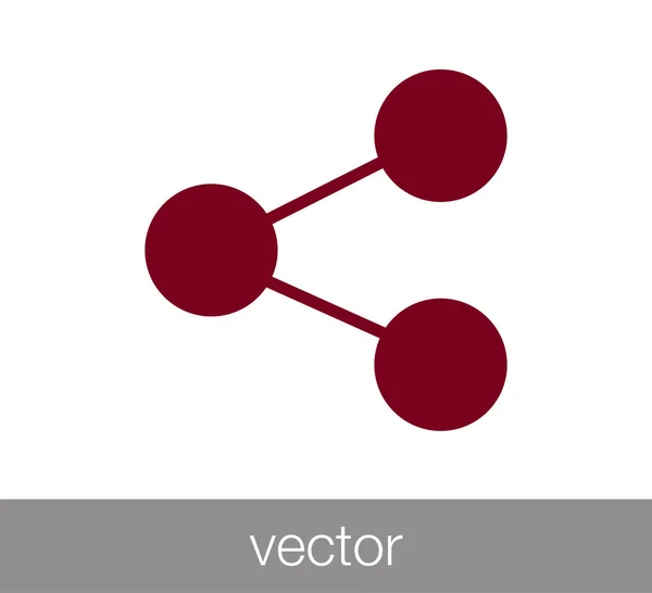 Ícone de rede social . — Vetor de Stock