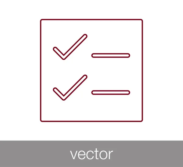 Marca de verificación icono . — Archivo Imágenes Vectoriales