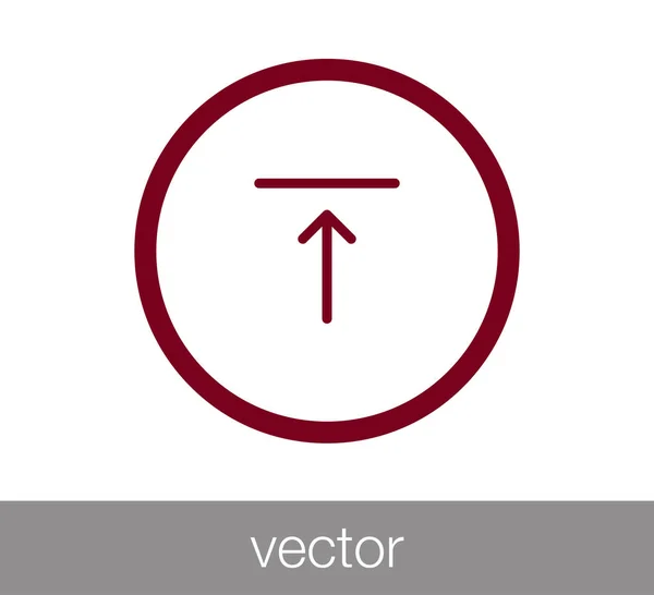 Flachbild-Symbol hochladen. — Stockvektor