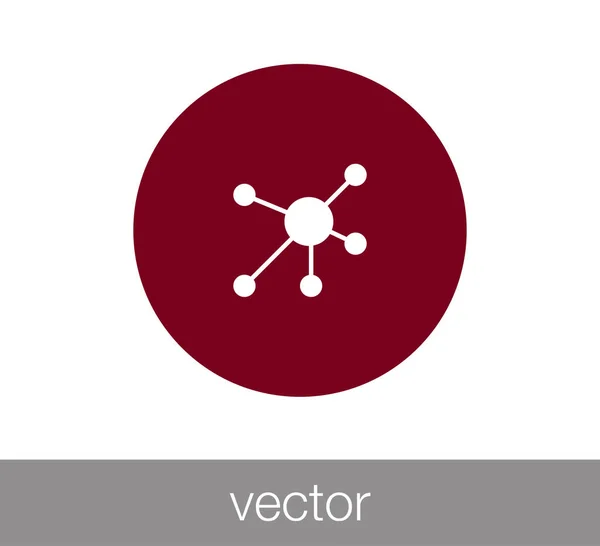 नेटवर्क आइकन चित्रण . — स्टॉक वेक्टर
