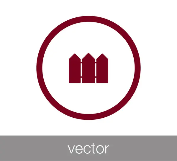 Valla icono web . — Vector de stock