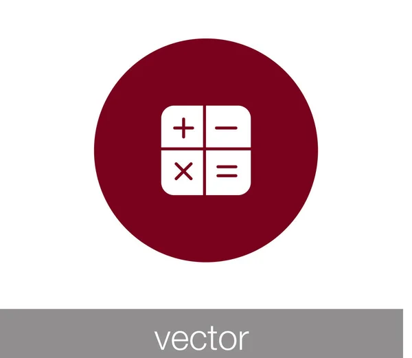 Calculadora Icono plano — Vector de stock