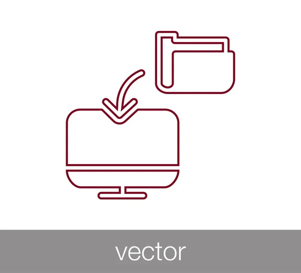 Illustration zum Transfer-Symbol — Stockvektor