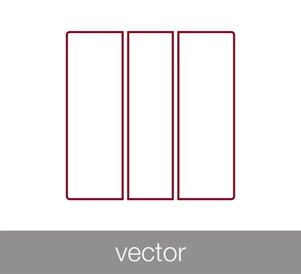 Ícone de layout de slides — Vetor de Stock