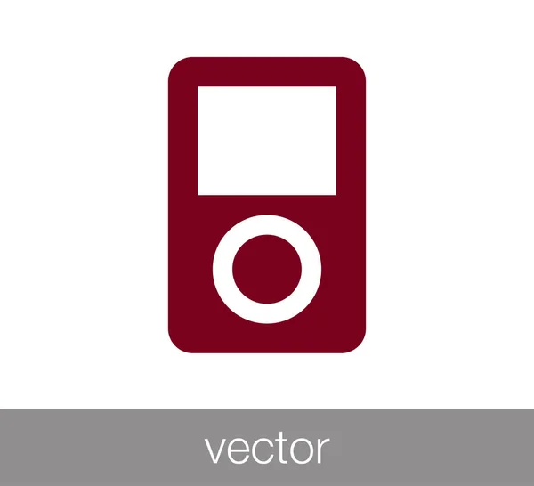 Icono del reproductor Mp-3 — Vector de stock