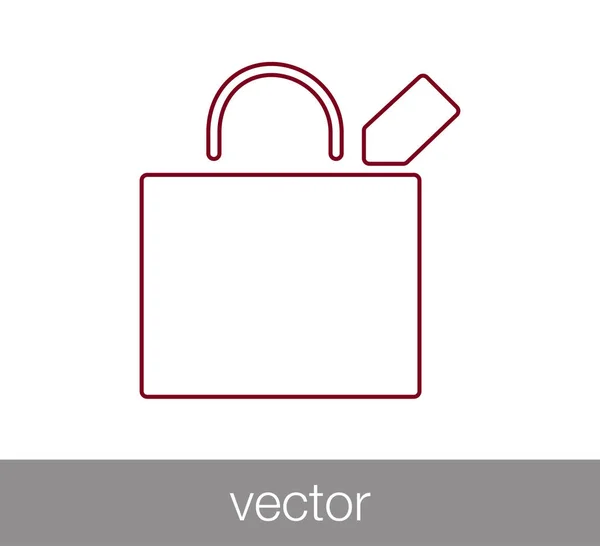 Shopping bag icon — Stock Vector