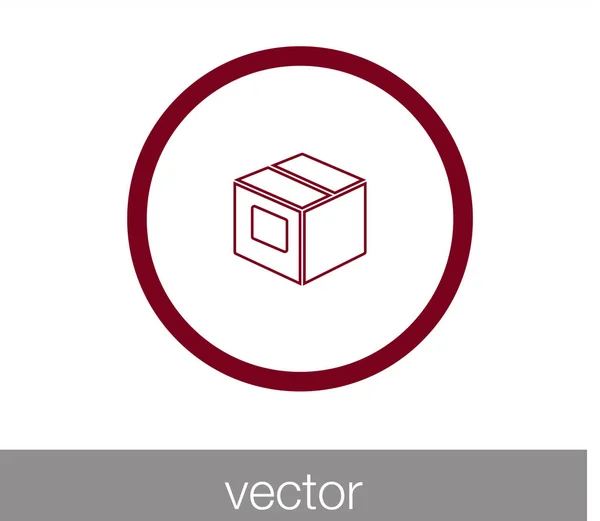 Ícone de caixa de carga — Vetor de Stock