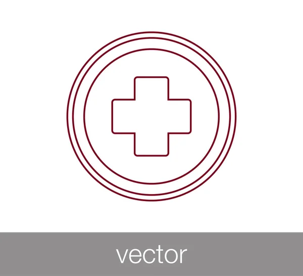 Icône de signe médical . — Image vectorielle