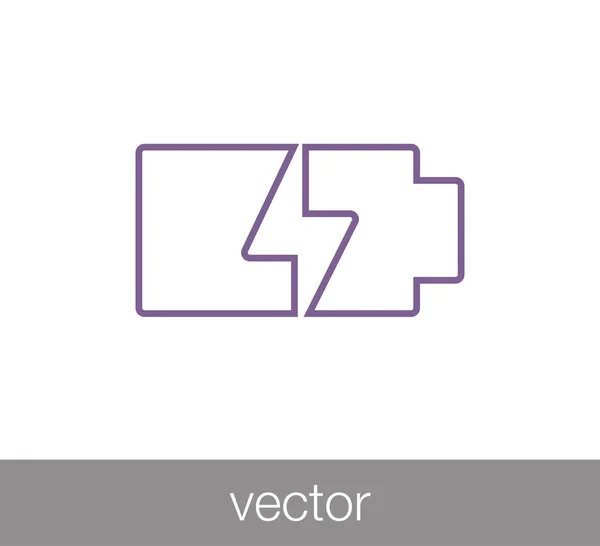 Icône de charge de batterie — Image vectorielle