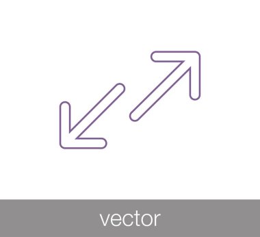 Transfer düz simgesi