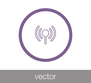 WiFi simgesi. Kablosuz simgesi.