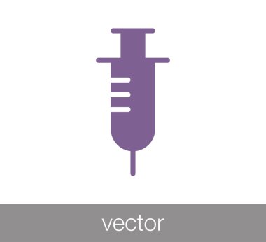 şırınga web simgesi.