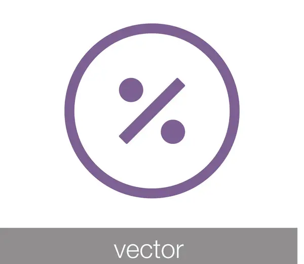 Percentage pictogram. Verkoop pictogram. — Stockvector