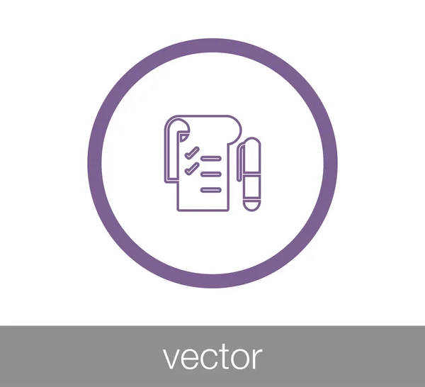 Pen web pictogram — Stockvector