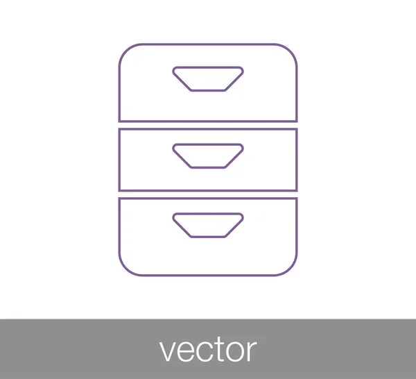 Archive web icon. — Stock Vector