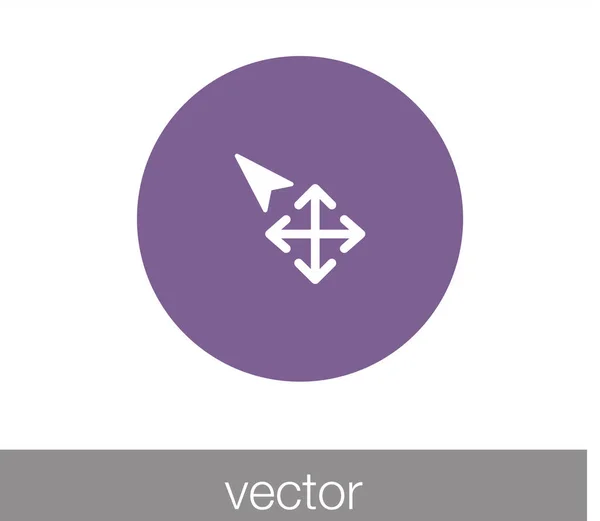 Cursor flaches Symbol — Stockvektor